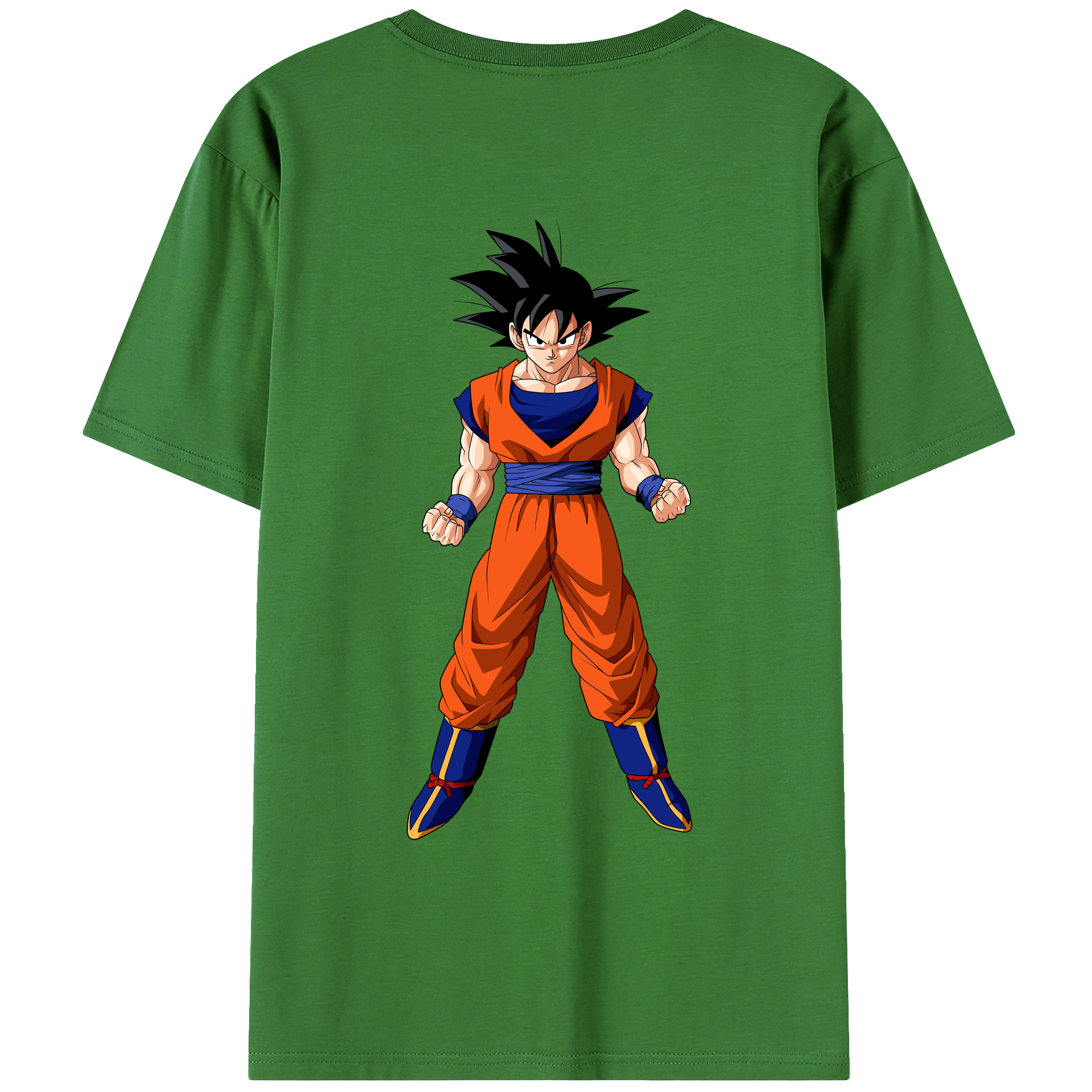 （画像用） ドラゴンボール 孫悟空（そん ごくう）Son Goku カカロット DRAGON BALL Kakarotto レディース半袖Tシャツ(バックプリント)